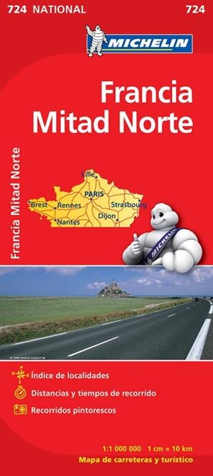 Mapa National Francia Norte | 9782067171169 | Varios autores