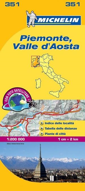 Mapa Local Piemonte, Valle D’Aosta | 9782067126596 | MICHELIN