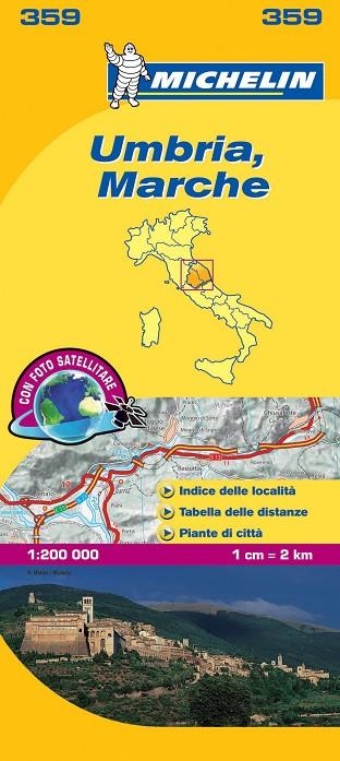 Mapa Local Umbria, Marche | 9782067126688 | MICHELIN