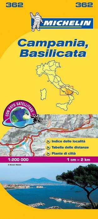Mapa Local Campania, Basilicata | 9782067126718 | MICHELIN