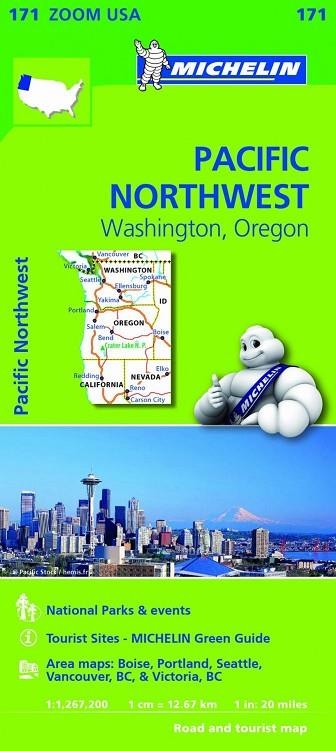 Mapa Zoom USA Pacific Northwest | 9782067190764 | MICHELIN