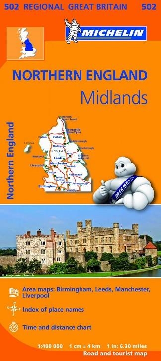Mapa Regional Northern England, Midlands | 9782067183254 | MICHELIN