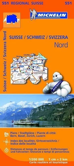 Mapa Regional Suisse Nord/ Schweiz Nord/ Svizzera Nord | 9782067183711 | MICHELIN