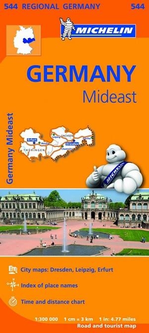 Mapa Regional Germany Mideast | 9782067183636 | MICHELIN