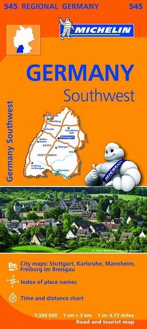 Mapa Regional Germany Southwest | 9782067183667 | MICHELIN