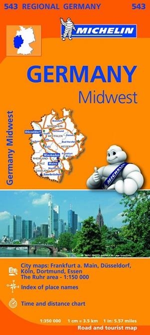 Mapa Regional Germany Midwest | 9782067183605 | MICHELIN