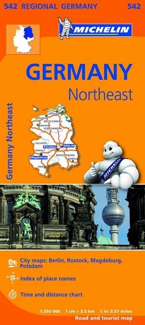 Mapa Regional Germany Northeast | 9782067183575 | MICHELIN