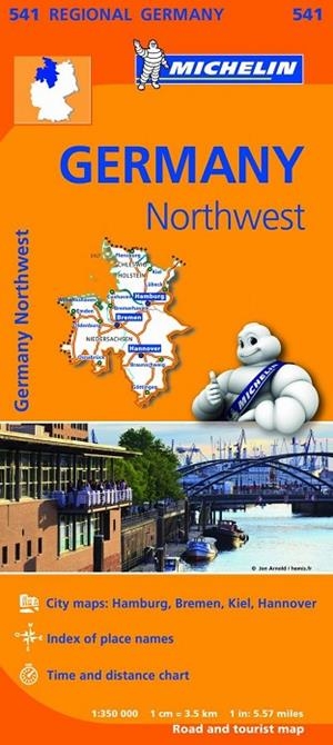 Mapa Regional Germany Northwest | 9782067183544 | MICHELIN