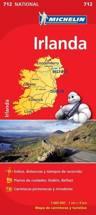 Mapa National Irlanda | 9782067170230 | Varios autores