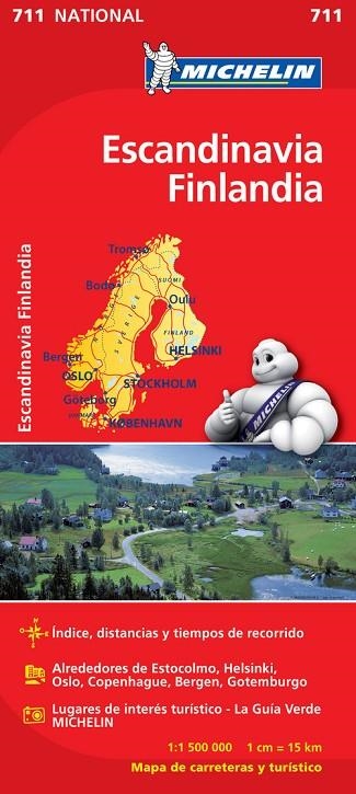 Mapa National Escandinavia Finlandia | 9782067170513 | Varios autores