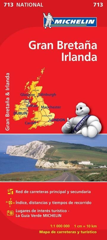 Mapa National Gran Bretaña Irlanda | 9782067170308 | Varios autores