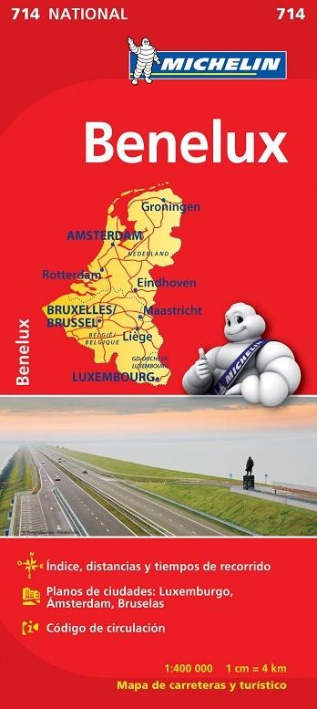 Mapa National Benelux | 9782067170582 | Varios autores