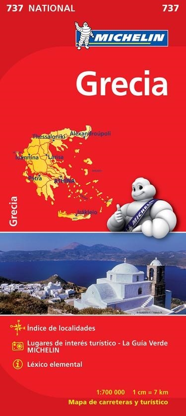 Mapa National Grecia | 9782067172043 | Varios autores