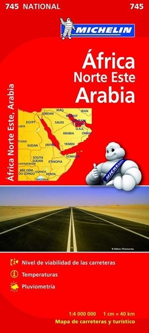 Mapa National Africa Norte Este Arabia | 9782067172463 | Varios autores