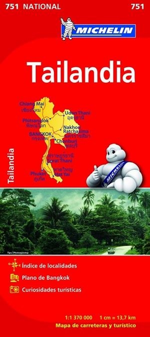 Mapa National Tailandia | 9782067172692 | Varios autores