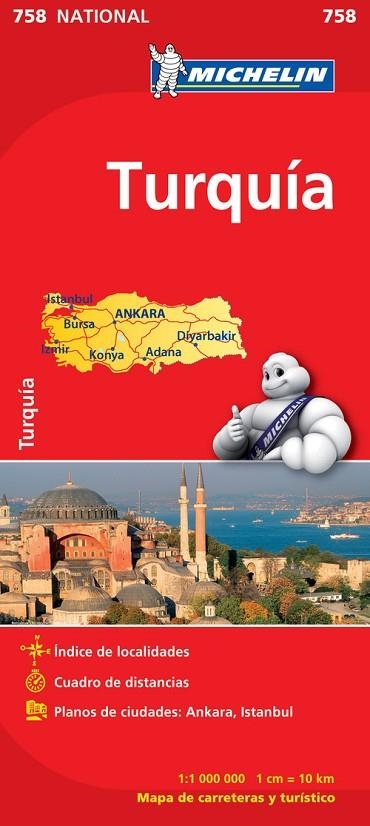 Mapa National Turquía | 9782067173163 | Varios autores