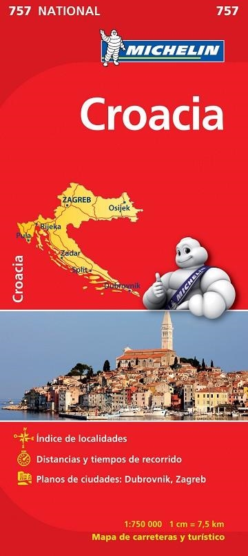 Mapa National Croacia | 9782067173095 | Varios autores