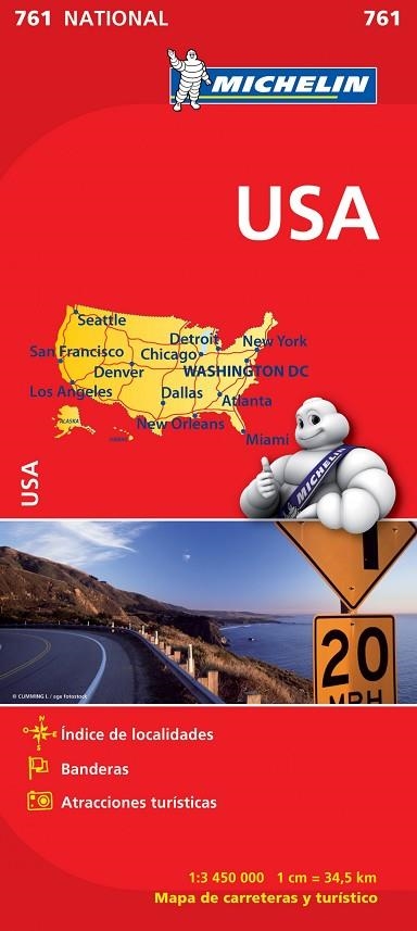 Mapa National U.S.A. | 9782067173309 | Varios autores