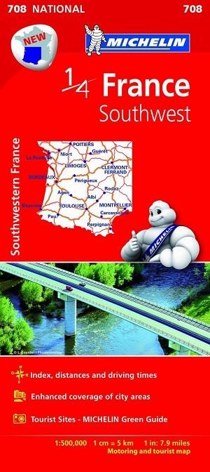 Mapa National France Southwest | 9782067200715 | Varios autores