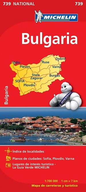 Mapa National Bulgaria | 9782067174054 | Varios autores