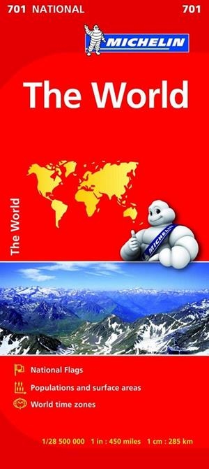 Mapa The World (Mapa Nacional EL MUNDO MICHELIN) | 9782067170391 | MICHELIN