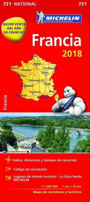 Mapa National Francia | 9782067226524 | Varios autores