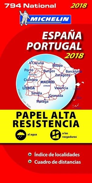 Mapa National España - Portugal "Alta Resistencia" | 9782067228856 | Varios autores