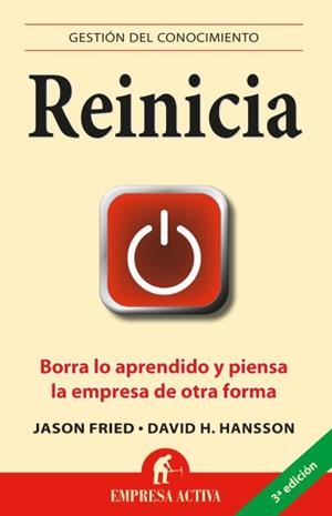 Reinicia | 9788492452583 | Fried, Jason;Heinemeier Hansson, David