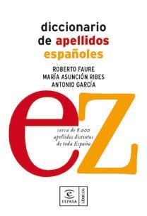 Diccionario de apellidos españoles | 9788467030976 | Faure Sabater, Roberto