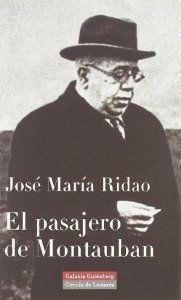 El pasajero de Montauban | 9788481094459 | Ridao, José María