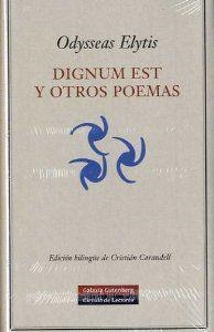 Dignum est y otros poemas | 9788481097177 | Elytis, Odysseas