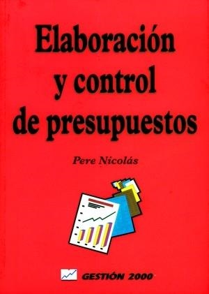 Elaboración y control de presupuestos | 9788480883436 | Nicolàs Plans, Pere