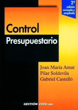 Control presupuestario | 9788480887113 | Amat, Joan María;Soldevila, Pilar