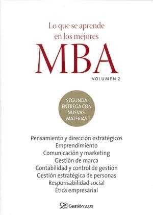Lo que se aprende en los mejores MBA. Volumen 2 | 9788498750027 | AA. VV.