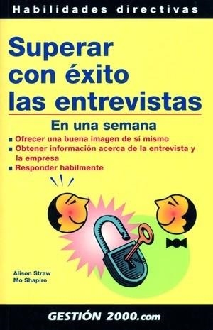 Superar con éxito las entrevistas | 9788496426337 | Straw, Alison