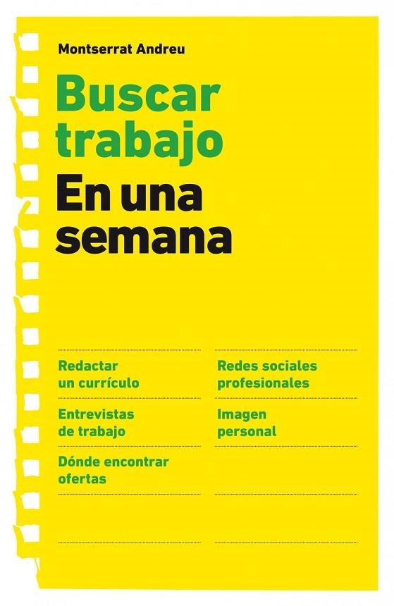 Buscar trabajo en una semana | 9788498750775 | Andreu, Montserrat