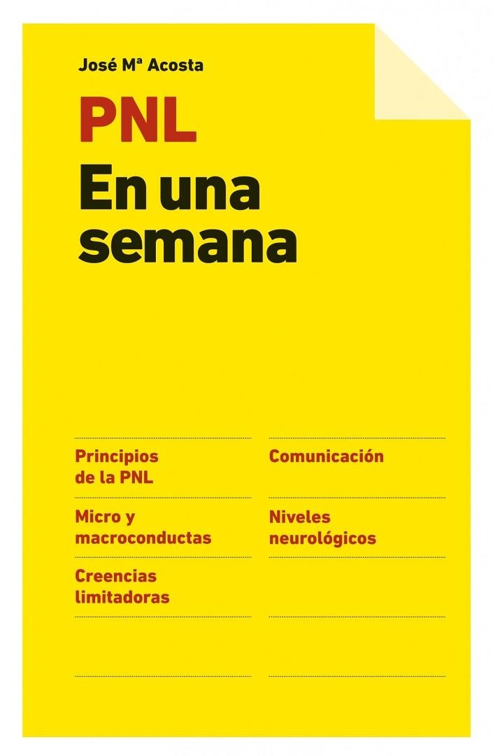 PNL En una semana | 9788498751369 | Acosta, Jóse Mª