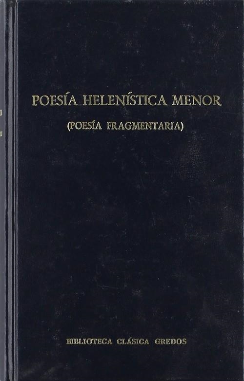 Poesia helenistica menor (poesia fragmen | 9788424916442 | Varios autores