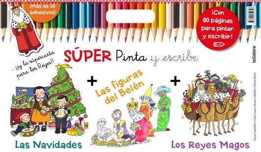 Súper Pinta y escribe las Navidades 2 | 9788424649746 | Canyelles, Anna;Casas, Lola