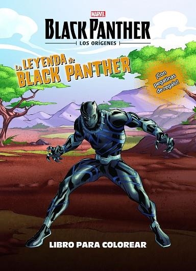 Black Panther. Los orígenes. La leyenda de Black Panther. Libro para colorear | 9788416914104 | Marvel