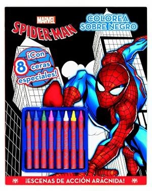 Spider-Man. Colorea sobre negro | 9788415343523 | Marvel