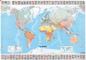 Mapa en tubo El Mundo | 9782061009857 | Varios autores