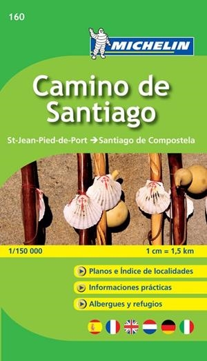 Mapa-Guía Camino de Santiago | 9782067148055 | Varios autores