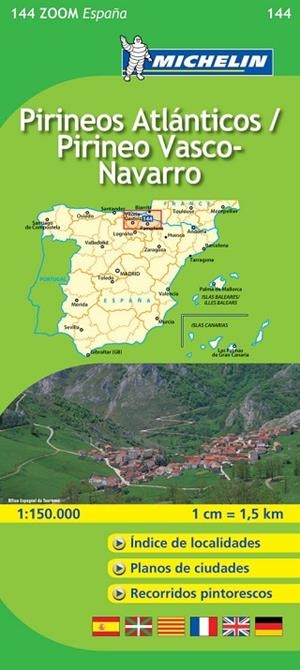 Mapa Zoom Pirineos Atlánticos / Pirineo Vasco-Navarro | 9782067140639 | Varios autores