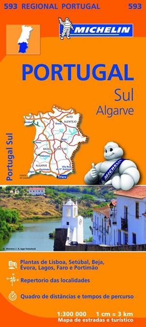 Mapa Regional Portugal Sul - Algarve | 9782067184770 | Varios autores