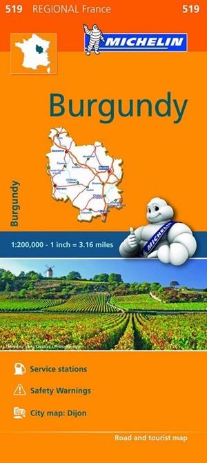 Mapa Regional Burgundy | 9782067209190 | Varios autores