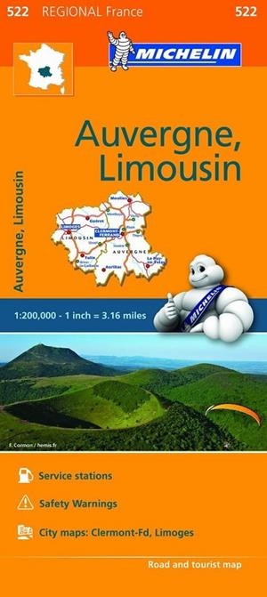 Mapa Regional Auvergne, Limousin | 9782067209268 | Varios autores