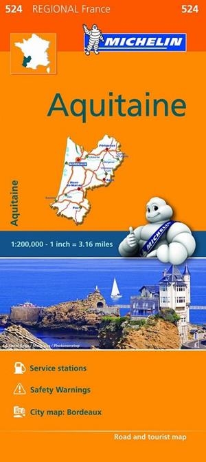 Mapa Regional Aquitaine | 9782067209343 | Varios autores