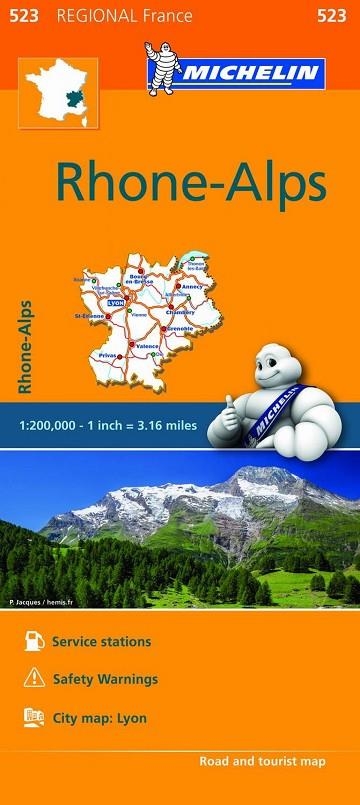Mapa Regional Rhône-Alps | 9782067209305 | Varios autores