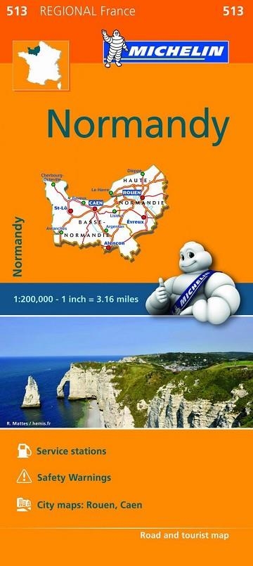 Mapa Regional Normandy | 9782067209657 | Varios autores